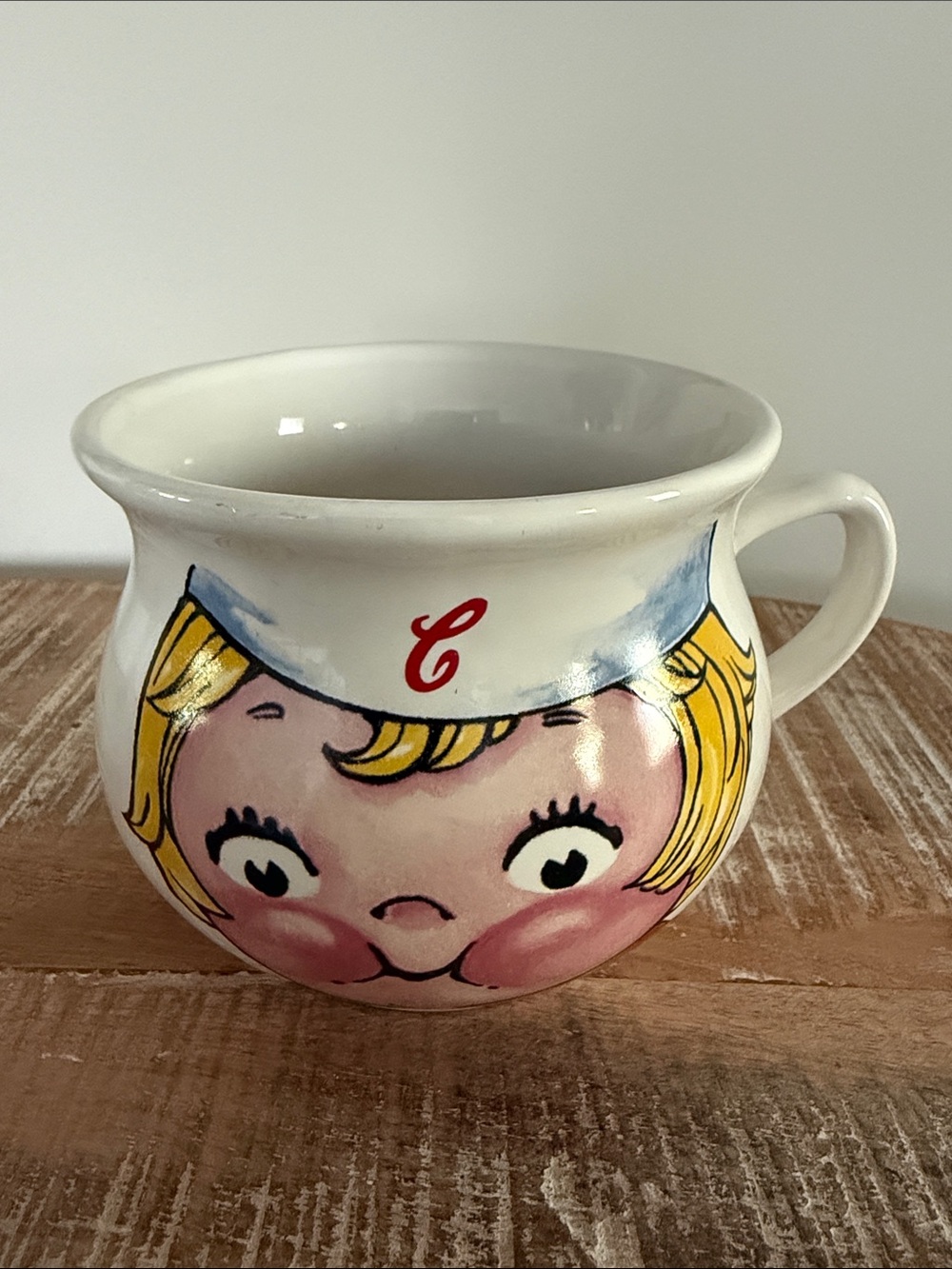 Share Vintage 1998 Retro Campbell’s Kids Face Soup Collectible Ceramic Mug Cup